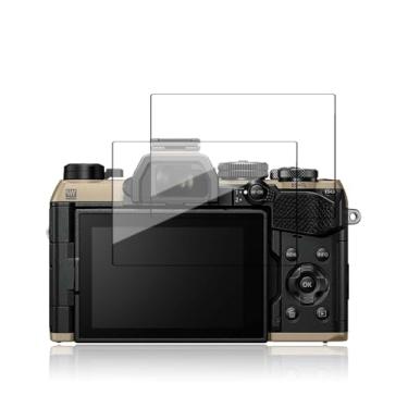Imagem de NOUKAJU Protetor de tela para OM SYSTEM OM-5 Mark II, vidro temperado HD, dureza 9h, arranhões, anti-impressão digital, protetor de filme de vidro temperado para câmera OM-5 Mark II [pacote com 2]