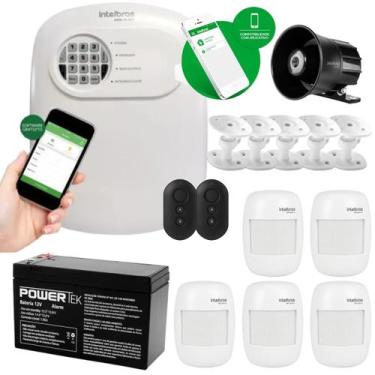Imagem de Kit Alarme Sem Fio Intelbras ANM 24 NET, Central , 5 Sensores de Prese