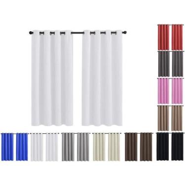 Imagem de Cortina Janela Tecido Alice Com Ótimo Caimento 2,60 X 1,40m Altura - C