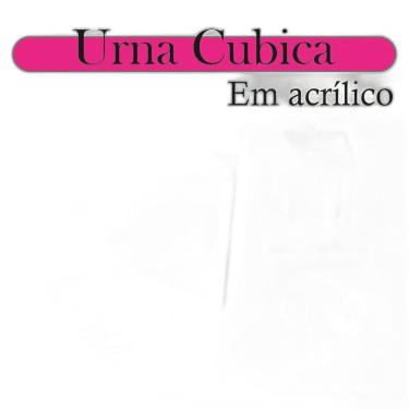 Imagem de Urna Acrílico Sorteio Caixa Sugestões Cubo 10 Cm X 10 Cm