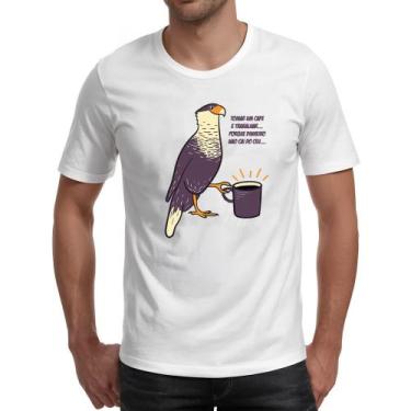 Imagem de Camiseta Unissex Carcara Cafe Trabalho - Alearts, P