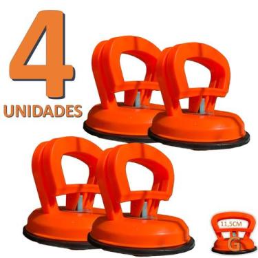 Imagem de Kit 04 Ventosa Sucção Extrator p/ Reparo de Amassados, Transporte de V