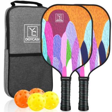 Imagem de Conjunto de pás Pickleball YC DGYCASI 2024 aprovado pela USAPA x2