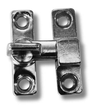 Imagem de Kit c/ 6 Trincos Fecho Tranqueta Metal Reto para Portas e Janelas - Ba