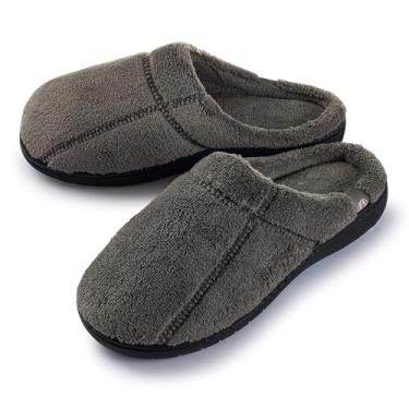 Imagem de Pantufa infantil Pupeez infantil felpuda para meninos, Cinza, 1-2 Big Kid