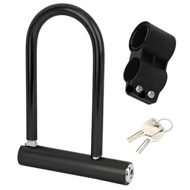 Imagem de JustGoFit Trava Antifurto U Lock Para Bicicleta Em Aço Temperado Cadeado Resistente Com Chave Alta Segurança