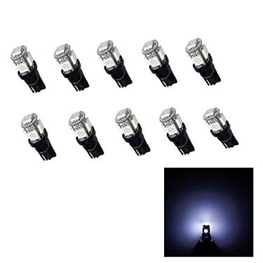 Imagem de PA Lâmpada LED 10PCS Auto T10 194 168 Branco LED 12V 5SMD 5050 Corrente Fixa para Mapa Interior Instrumento Dome PA LEDnel Trunk Backup Lâmpada de Placa de Licença