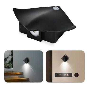 Imagem de 2X Arandela Lâmpada Parede Led Recarregável Sensor De Presen