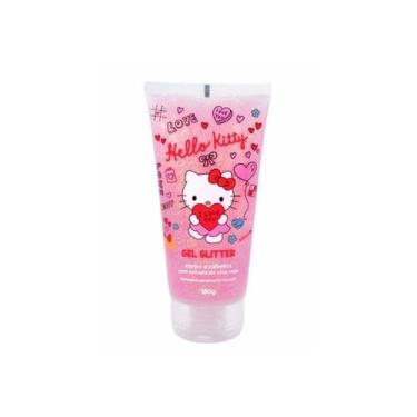 Imagem de Gel Glitter Infantil Hello Kitty Corpo E Cabelos 80G - Betulla