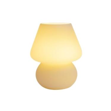 Imagem de Abajur de cabeceira Luminária de mesa vidro para quarto, cabeceira, decoração para estudo, iluminação em três tons