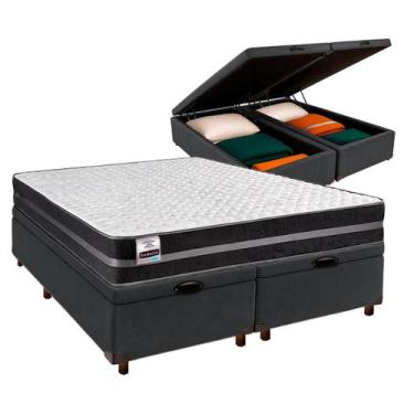 Imagem de Conjunto Cama Box Bau Queen + Colchão Bogota Inducol