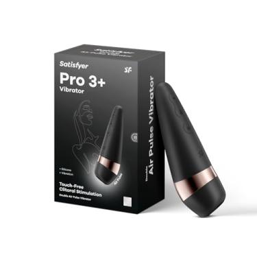 Imagem de Satisfyer Pro 3+ Vibrador Estimulante do Clitóris com Pulso de Ar - Tecnologia e Vibração de Ondas de Pressão de Sucção do Clitóris Sem Contato, à Prova d'Água, Recarregável