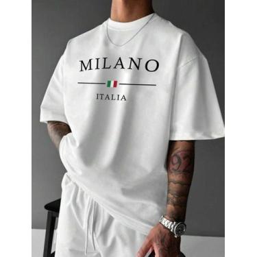 Imagem de Camisetas Masculina Estampa Grafico Gola Redonda Milano Top - crushed,