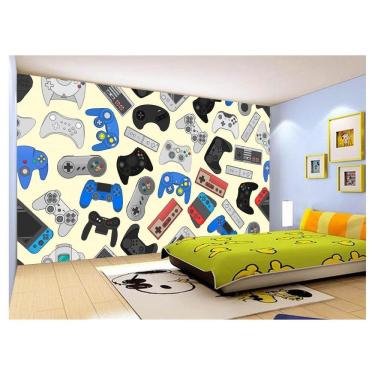Imagem de Papel De Parede 3D Infantil Controle Game Jogo 3,5M Azs237