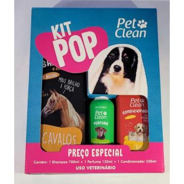 Imagem de Kit Pop Shampoo PetClean Cavalo+ Condicionador + Perfume Pet - Pet Cle