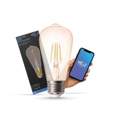 Imagem de Lampada Led Pera Smart Inteligente ST64 6w 1800K/6500K Branco Quente/N