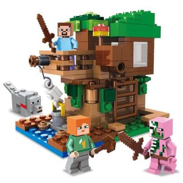 Imagem de Bloco de Montar Casa na Arvore Craft Brinquedo 170 pçs 81004 - Minewor