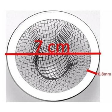 Imagem de Ralo Japonês Pia Cozinha Lavatório Tanque 7cm Inox