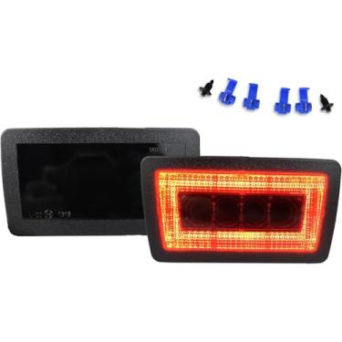 Imagem de BINQIGOO Suporte de montagem completo LED refletor de para-choque traseiro de neblina traseira terceira luz de freio compatível com Subaru Impreza WRX/STI, Crosstrek, função como cauda / lâmpada de