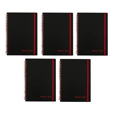 Imagem de Black n' Red Caderno Capa Fio Duplo, 8-1/4 X 5-7/8 Polegadas, Preto/Vermelho, 70 Folhas Pautadas (C67009) (5)