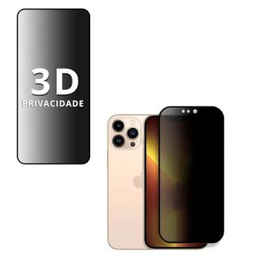 Imagem de Película Privacidade 3D VIDRO Protetora de Tela Anti-riscos queda Proteção Total Compatível com Celular IPHONE X/11/12/13/14/15/16E PRO MAX ANTI BISBILHOTEIRO (16 PRO)