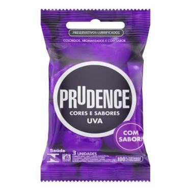 Imagem de Preservativo Lubrificado Uva Prudence Cores e Sabores