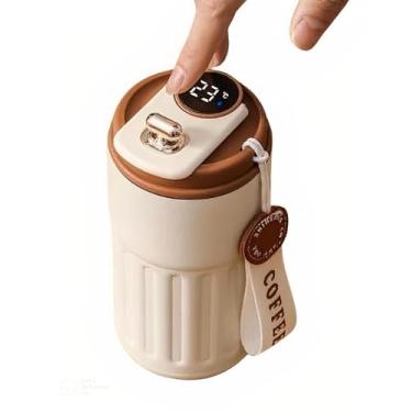 Imagem de Copo Térmico Inteligente com Display Digital de Temperatura – Inox 420 ml Portátil Antivazamento – Ideal para Academia, Escritório e Viagens