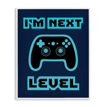 Imagem de Stupell Industries Arte giclée emoldurada cinza retrô I'm Next Level, design de Marcus Prime, 14 x 11