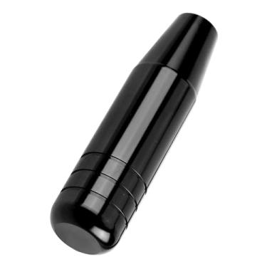 Imagem de Manopla de Mudança de Marcha Manual Universal de Liga de Alumínio para Carro Alavanca de Mudança de Marcha 13cm para Aparência Luxuosa e Elegante (Preto)