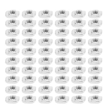 Imagem de NUTA DE SLIGE DE 100PCS Para Perfis DE Alumínio Padrão Europeu, Níquel DE Aço Carbono Níquel T-noz T, 16 Mm DE Comprimento, 5 Mm DE, Slot DE 8 Mm, Diâmetro DE 8 Mm, Variedade DE