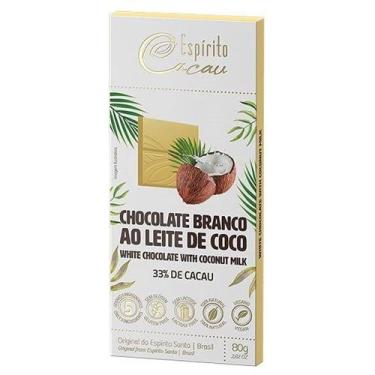 Imagem de Chocolate Branco ao Leite de Coco 33% Cacau Espírito Cacau 80g
