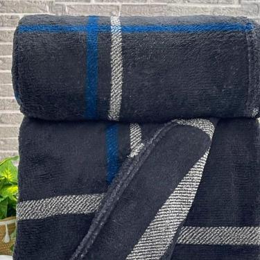 Imagem de Manta Casal Pop Xadrez Estampada Monaco