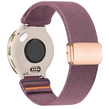 Imagem de ZOCOVIN Pulseira magnética de nylon compatível com Garmin Vivoactive 5/Vivoactive 6/Vivoactive 3, pulseira elástica de liberação rápida para Garmin Venu Sq/Forerunner 55/165/245/645