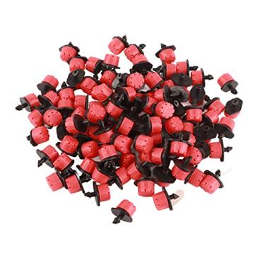 Imagem de ZJchao Emissores de Irrigação por Gotejamento, Irrigação por Gotejamento Cabeça de Emissores de de 1/4 de por Ajustáveis ​​para Vasos de Jardim Sistemas de de Plantas (100 unidades)