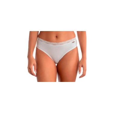 Imagem de Kit 3 Calcinha Conforto Renda Lisa Linda Brasil, GG, Preto