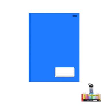 Imagem de Kit Caderno Brochurão KBOM 96 Folhas Capa Dura + Caneta Esferográfica Spiro 24 Unidades + Marca Texto Boss 15 Cores