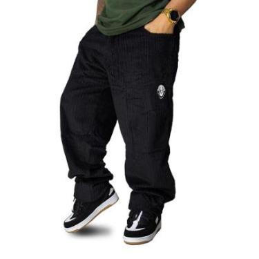 Imagem de Calça Veludo Brothas And Cash Palhaço Cotelê Preto BRO-277-Masculino