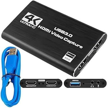Imagem de Placa Captura Vídeo 4k Full Hd 1080p 60fps Hdmi P/Usb 3.0