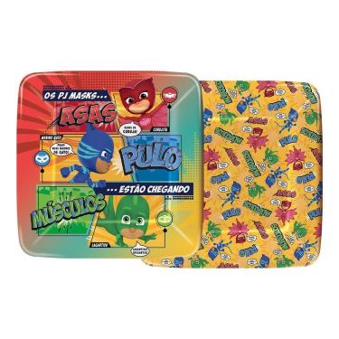 Imagem de Prato Quadrado Pj Masks - 8 Unidades