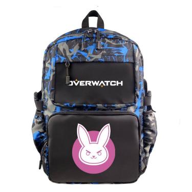 Imagem de Mochila escolar Generic Overwatchs DVA Kids Nylon 39x23x45cm