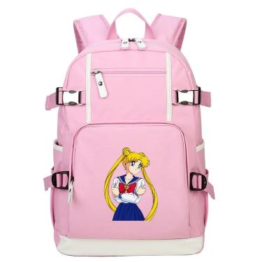 Imagem de Mochila escolar Pink Sailers Moons Anime para crianças