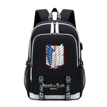 Imagem de Mochila Attacks on Titans Levis Ackermans Cartoon Kids