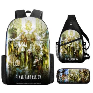 Imagem de Conjunto de mochilas Undertales Anime, 3 peças para mochila escolar infantil
