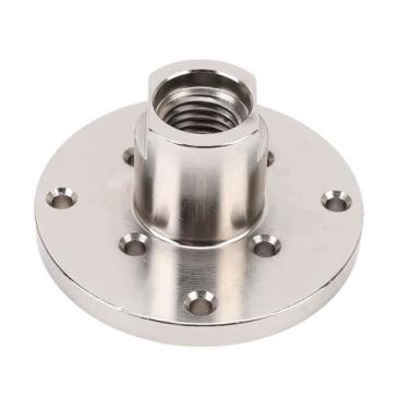 Imagem de Hyuduo Placa Frontal de Torno de Madeira de Aço de 4 Polegadas, Placa Frontal Em Forma de H Com 8 Furos de Parafuso para Rosca de Eixo de 1 Polegada 8TPI, Acessório Durável para Torneamento de