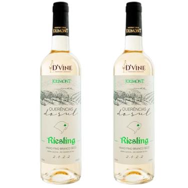 Imagem de Kit 2 Vinhos Brancos Riesling Querências do Sul, Serra Gaúcha, 750ml, Riesling Itálico, 13% Álcool, Teor Alcoólico 13%