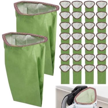 Imagem de Pacote com 30 sacos para aspirador de pó 107313, bolsa de filtro a vácuo de substituição para mochila Vacuum Pro 10 Series 10, filtragem de nível mícron, colarinho triangular aberto, design à prova de