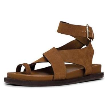 Imagem de Sandalia Papete Carrano Bold Couro Nobuck 891003 ORIGINAL-Feminino