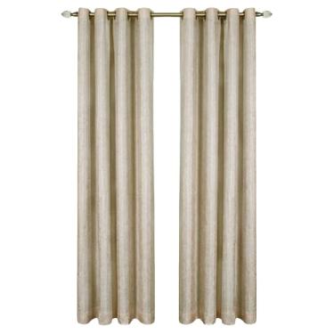 Imagem de Achim Home Furnishings Painel de cortina de janela com ilhós, forrado Taylor com blackout, 127 x 150 cm, castanho, 127 x 150 cm (modelo: TYPN63TN12)