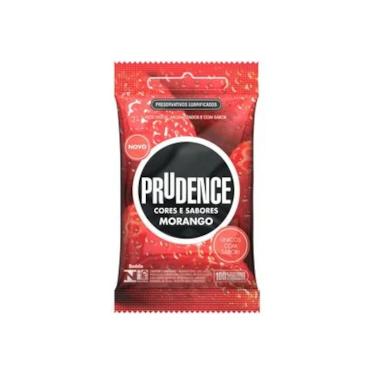 Imagem de Preservativo Prudence Cores & Sabores Morango - 3 unidades