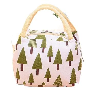 Imagem de Lancheira, lancheira portátil, isolada, lona, térmica, comida fria, piquenique, para viagem, lancheira